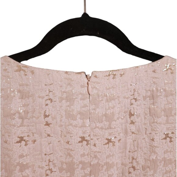 Vince Camuto Beige Silver Embellished Cocktail Party Dress Size 8 - Picture 5 of 7